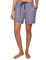 Nordic Snow-Gingham Blue