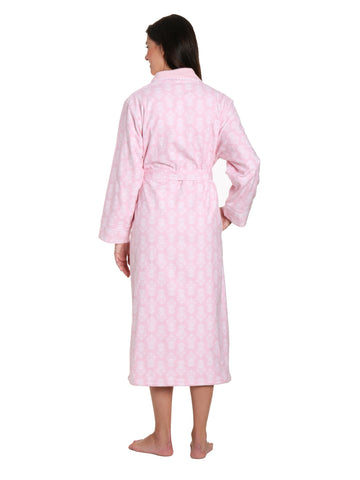 Brocade Pink-White