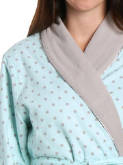 Dots Diva Aqua-Gray